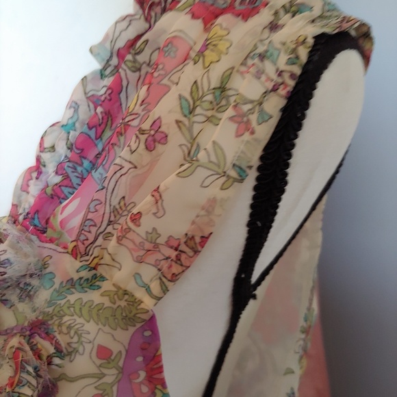 Blue Tassel silky tank - Picture 4 of 7